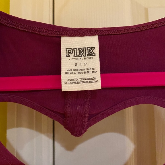 Pink Victoria Secret (Size S) crop top with heart cut out in the back - Picture 3 of 3